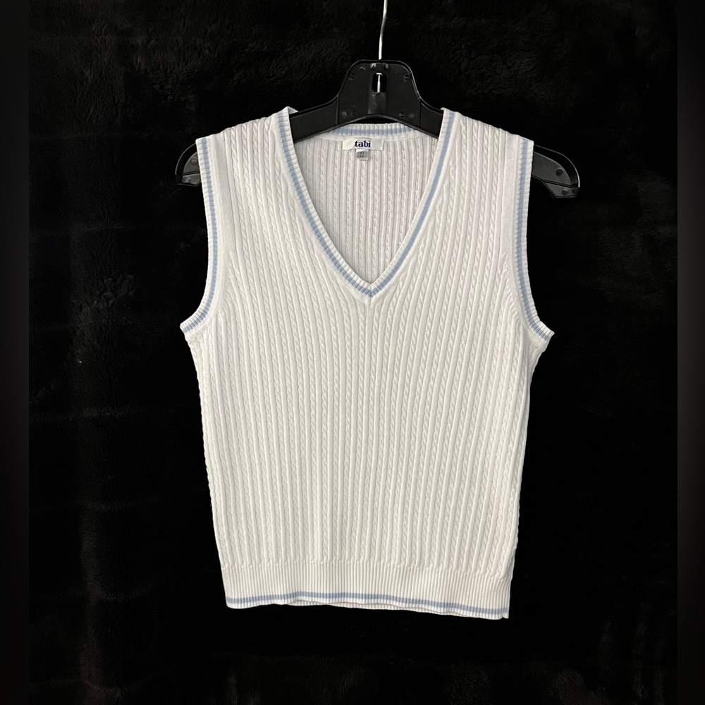XS - Retro tabi Cable Knit Pullover Vest